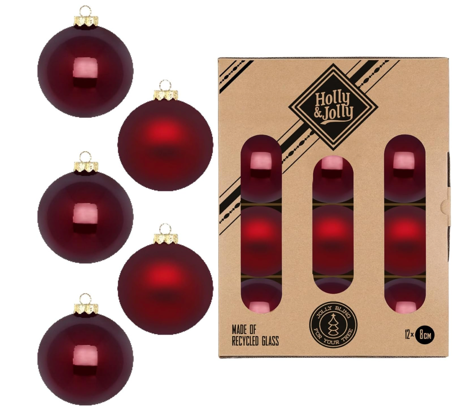 Burgundy Ornaments