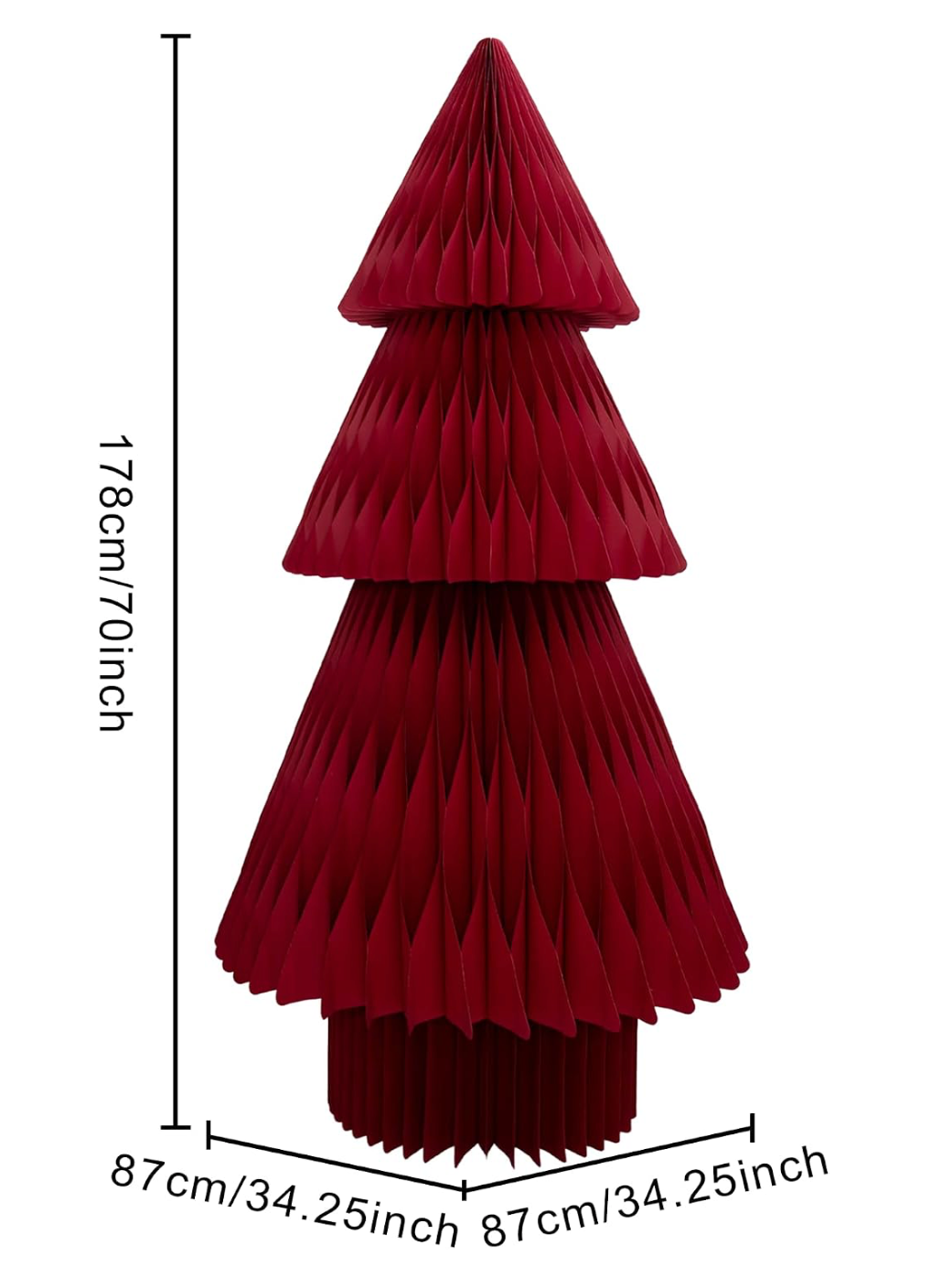 Red Paper Christmas Tree